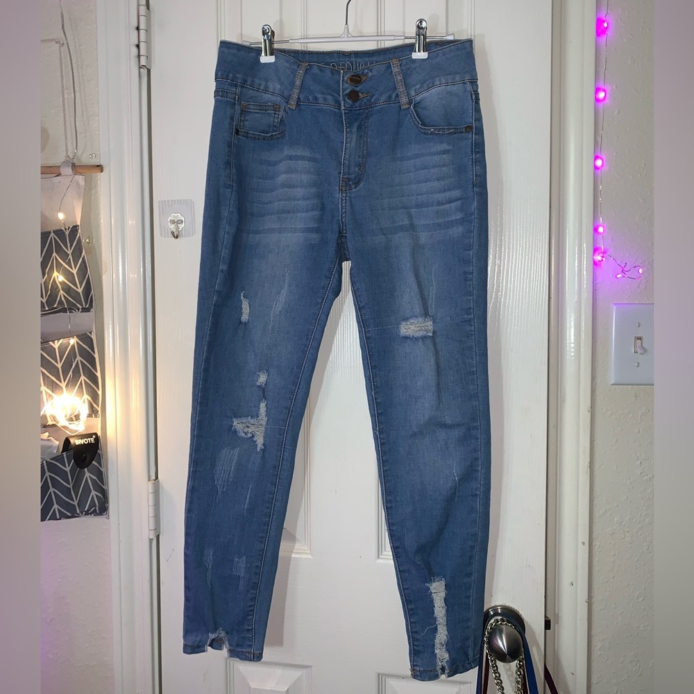 Classic Blue republic Distressed Skinny Jeans
